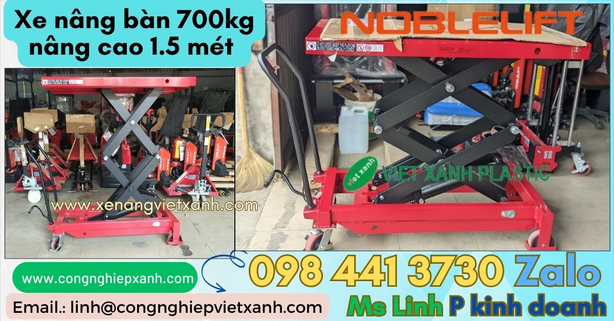 Xe nâng tay mặt bàn 700kg