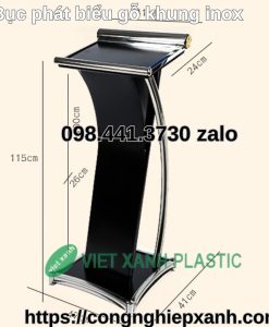 Buc-phat-bieu-go-khung-inox-den