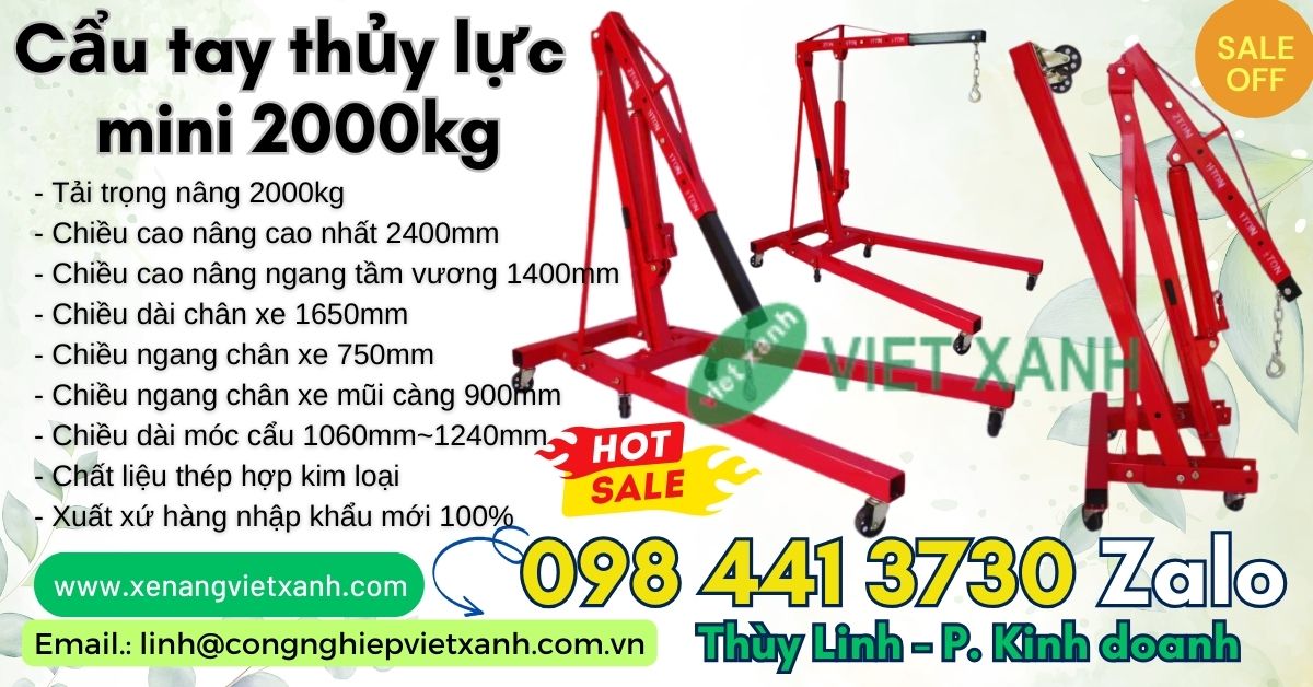 Cẩu thủy lực bằng tay mini 2000kg – cẩu móc động cơ mini 2 tấn, cẩu tay mini động cơ.. Cau-thuy-luc-mini-dong-co-2-tan