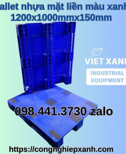 Pallet-nhua-mau-xanh-1200x1000x150mm-3-duong-thang
