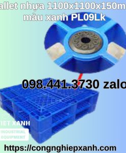 Pallet-nhua-1100x1100x150mm-mau-xanh-PL09LK