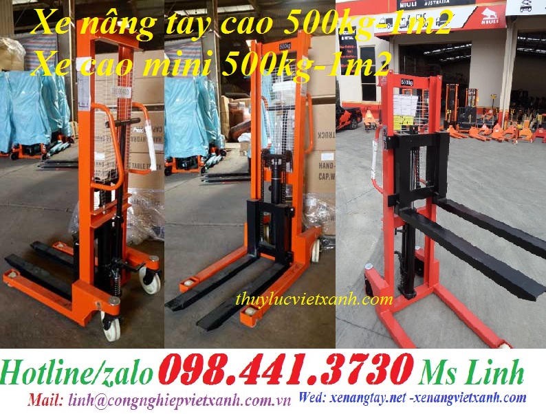 Xe nâng cao mini 500kg