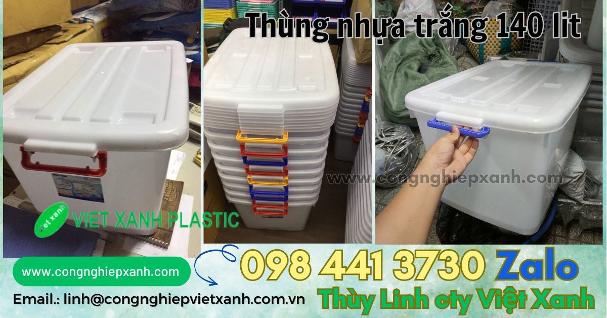 Thùng nhựa đa năng 140 lít