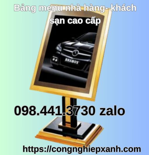 Bảng Menu Đứng Khách Sạn – Nhà Hàng BZP-01