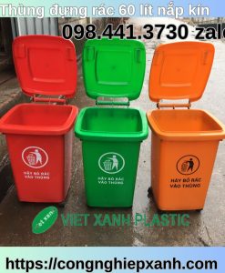 Thung-dung-rac-60-lit-xanh