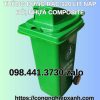 Thung-rac-120-lit-composite-nap-ho-xanh