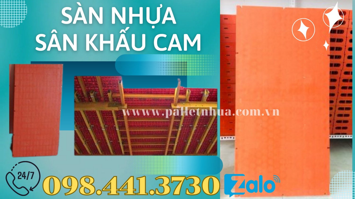 Tấm nhựa lót sàn màu cam