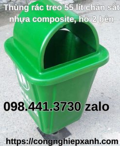 thung-rac-treo-55-lit-ho-2-ben-chan-sat-composite-mau-xanh