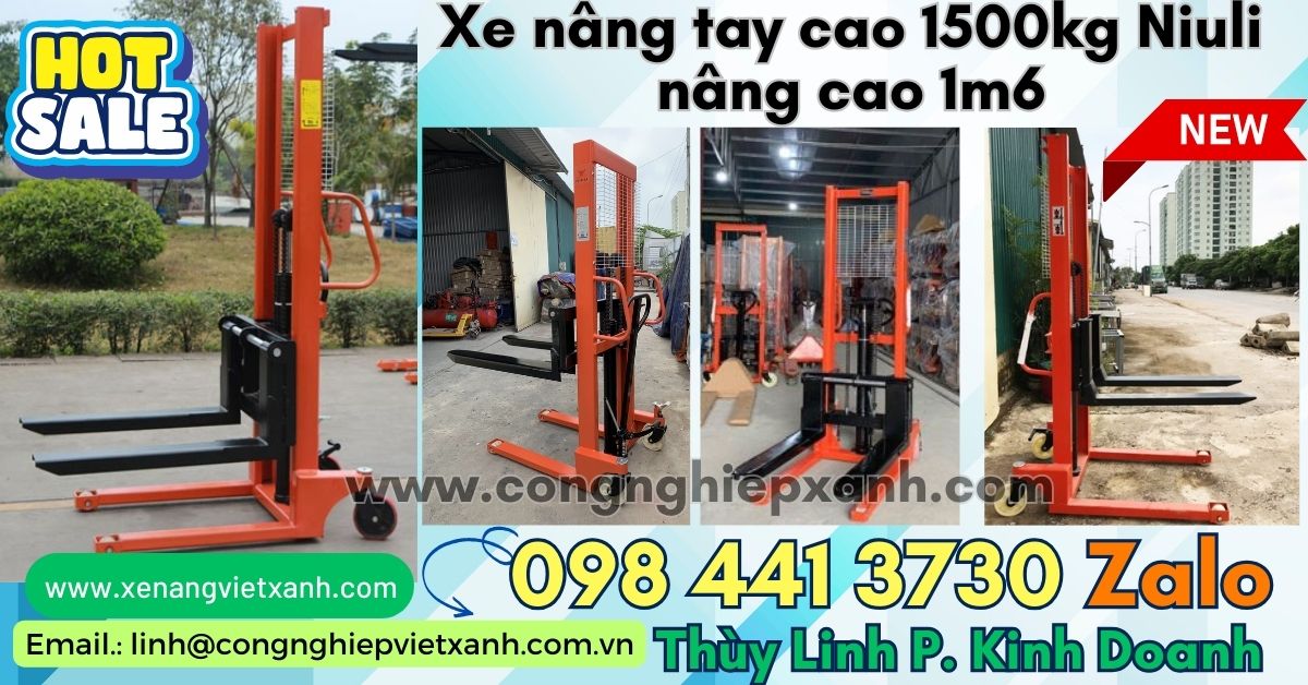 Xe nâng tay cao 1500kg