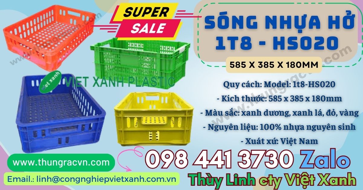 Sóng nhựa công nghiệp đa dạng