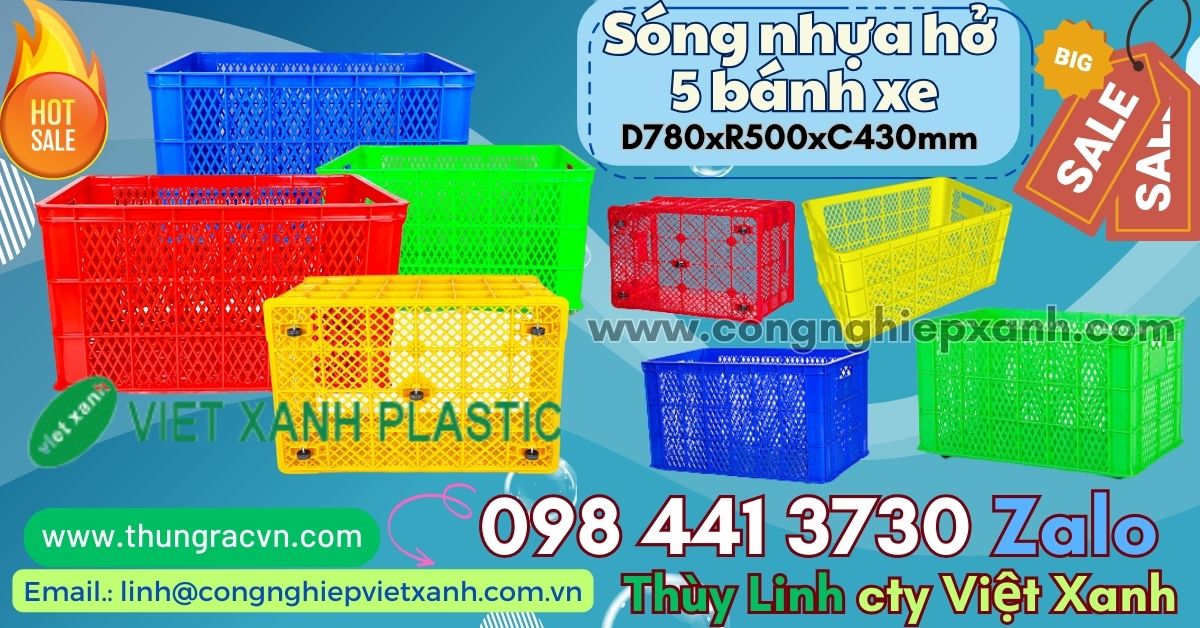 Thùng nhựa đan lưới