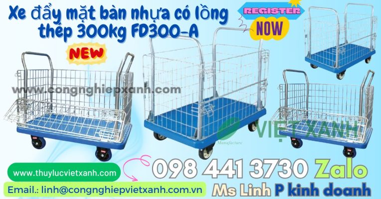 xe-day-mat-ban-nhua-300kg-co-long-thep-1