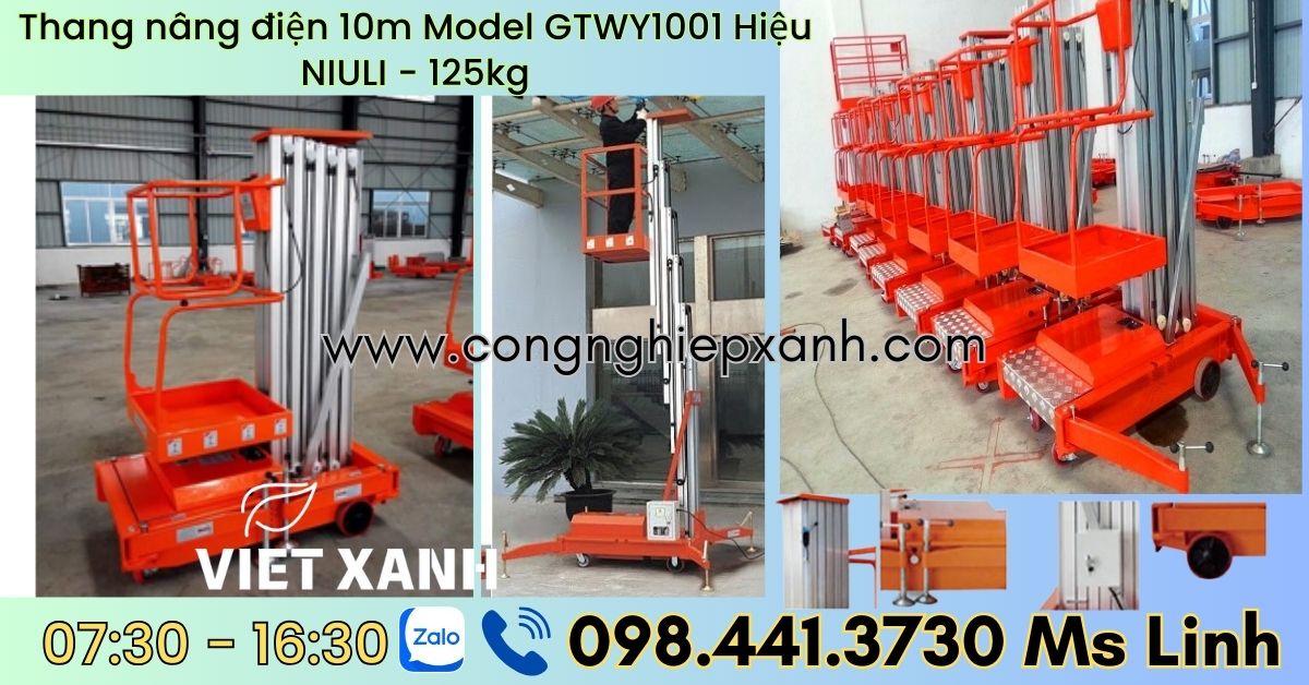Thang nâng điện 10m 125kg