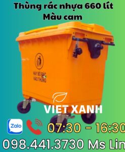 Thung-rac-nhua-660-lit-mau-cam-sale