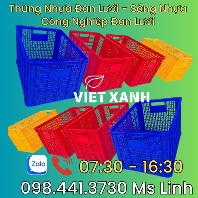 thung-nhua-dan-luoi-song-nhua-cong-nghiep
